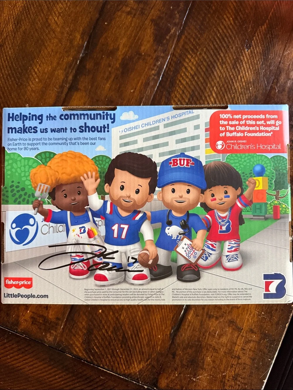 Fisher-Price Let's Go Buffalo! Figurine Set - Blue, Red, Orange